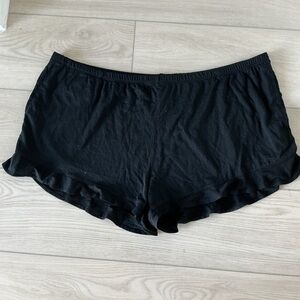 Stars Above Black Ruffle Sleep Shorts